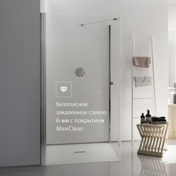 Боковая стенка для душевого уголка Roca Capital 80x195 7M4408012M хром стекло прозрачное