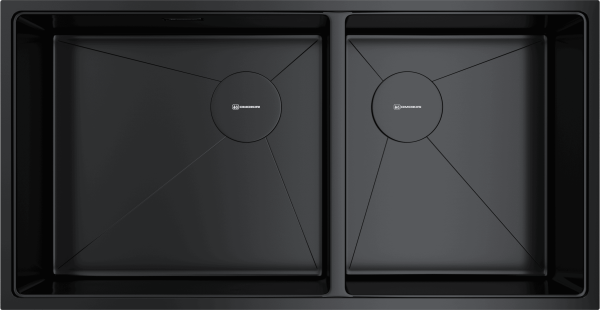 Кухонная мойка Omoikiri Taki 85-2-LB-U/IF Side 4997039 графит