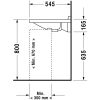 Раковина 60x54,5 см Duravit Starck 3 0312600000