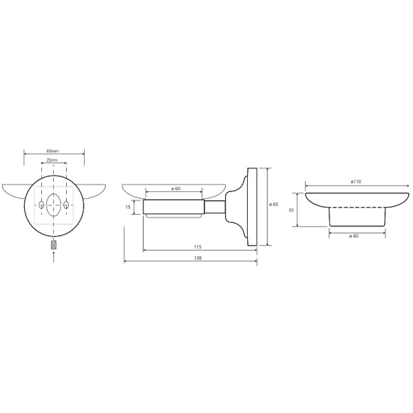 Мыльница Bemeta Retro 144308022