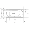 Акриловая ванна 190x90 см Duravit Darling New 700245000000000