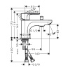 Смеситель для ванны hansgrohe Rebris 72436000