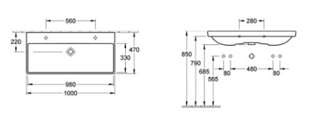 Раковина Villeroy&Boch Avento 4156A5R1