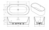 Акриловая ванна BelBagno 180x80 BB705-1800-800