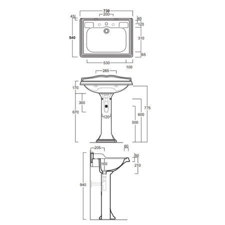 Раковина Simas Arcade 75 AR834bi*1