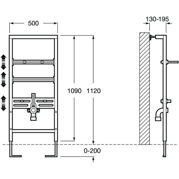 Инсталляционная система для раковины Roca Doplo 7.8900.9.300.0