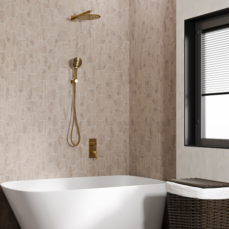 Душевой комплект WasserKRAFT Sauer 7100 A71207 глянцевое золото