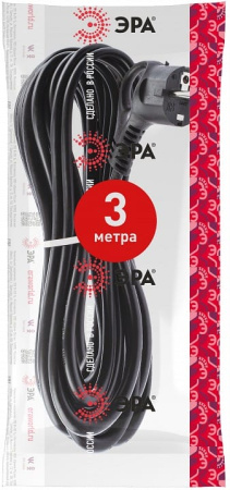Сетевой провод Эра  U-3x1-3m-B