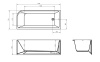 Акриловая ванна BelBagno 170x73 BB712-1700-730-L