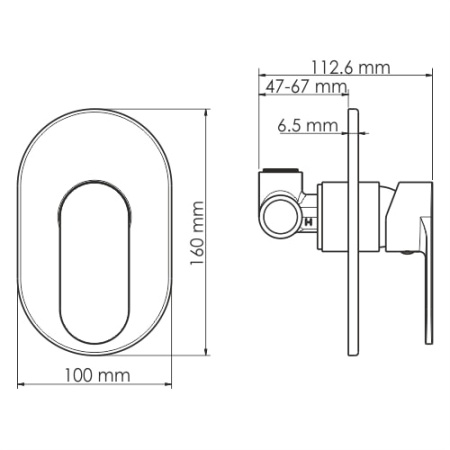 Смеситель для душа WasserKRAFT Mindel 8551