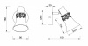Спот Freya Susana FR7002WL-01WG