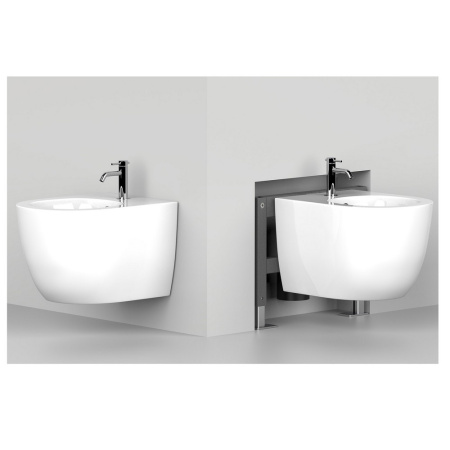 Подвесное биде Abber Bequem AC1150MW белое матовое