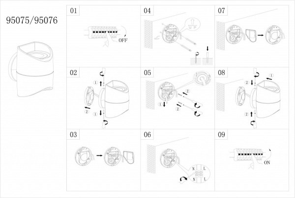 Накладной светильник Eglo Abrantes 95076