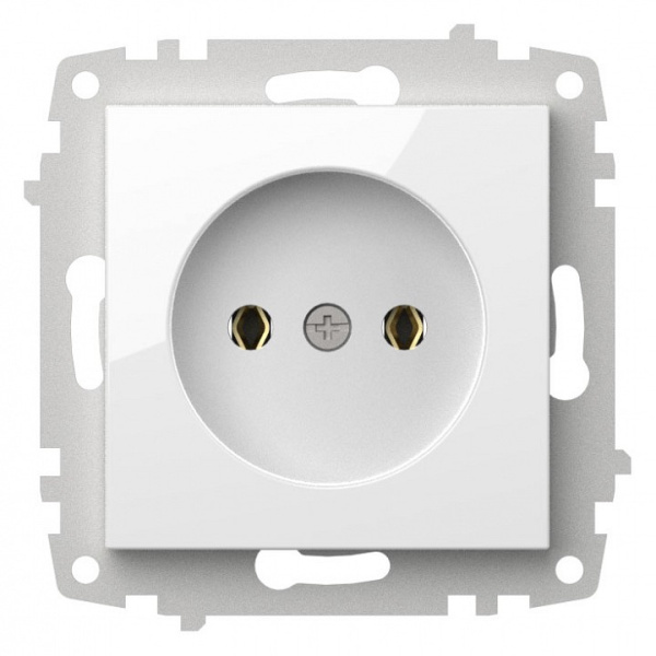 Розетка без заземления без рамки Elbi Eleсtriс Zena Vega 609-015600-215