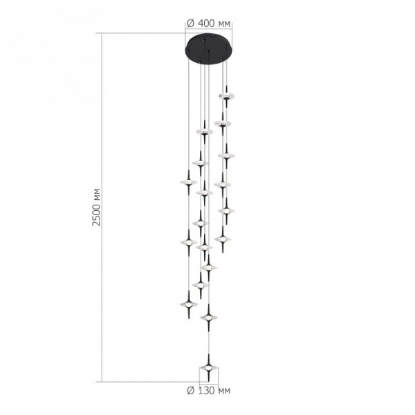 Подвесная люстра ST-Luce Zenith SL6231.403.18