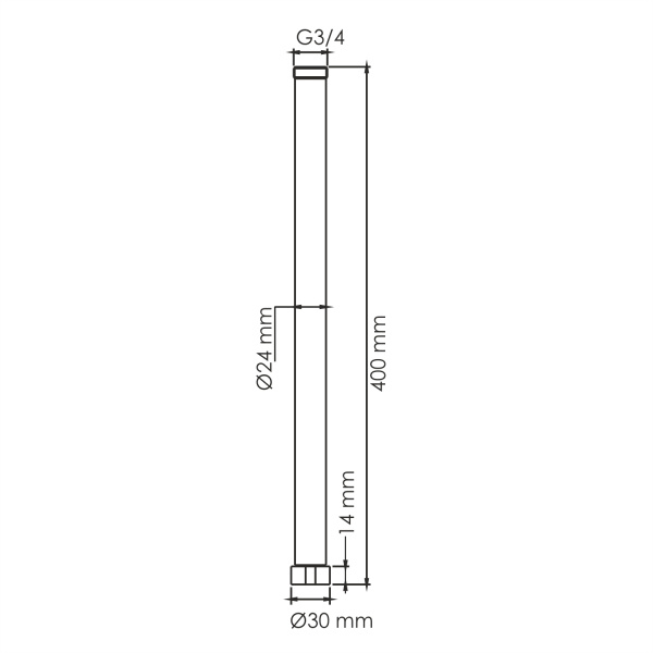 Удлинитель для душевого комплекта WasserKRAFT A230 белый