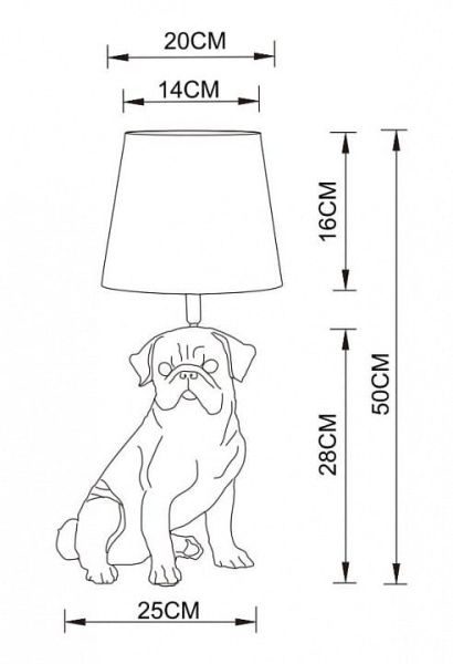Настольная лампа декоративная Arte Lamp Bobby A1512LT-1BK