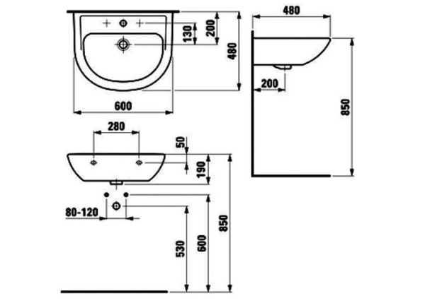 Раковина Laufen Pro 1095.2
