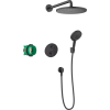 Душевой комплект hansgrohe 27961670 матовый черный