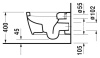 Подвесной унитаз Duravit ME by Starck 2528090000