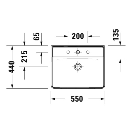 Раковина Duravit D-Neo 55 2366550000