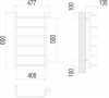 Полотенцесушитель водяной Terminus Стандарт П6 400х600 бп500 4670078530325