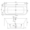 Акриловая ванна Villeroy&Boch Architectura 170х75 UBA170ARE9CS00V-01
