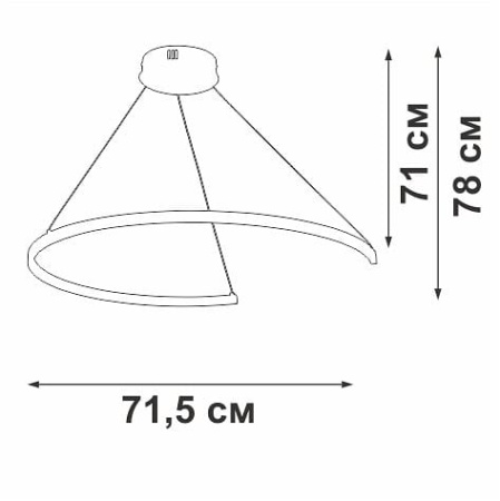 Подвесной светильник Vitaluce V2706 V2706-0/1S