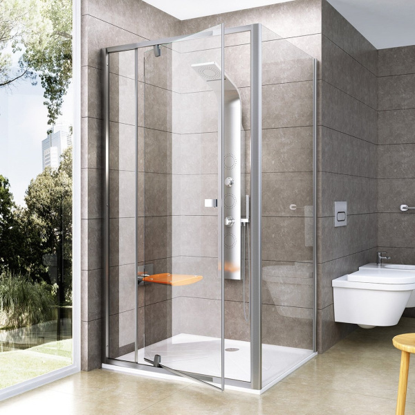 Душевая дверь Ravak Pivot PDOP2-120 03GG0U00Z1 сатин+Transparent