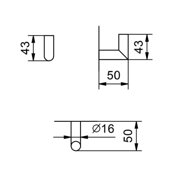 Крючок Fantini Young 96 02 7644