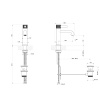 Смеситель для раковины Gessi Inciso 58001#299 черный матовый