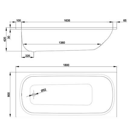 Стальная ванна Bette Form 180x80 2950-000ADAS