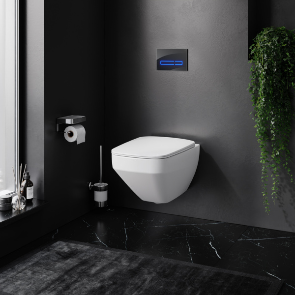 Комплект инсталляция с унитазом и клавишей AM.PM Inspire 2.0 IS450A38.50A1700 белый черный