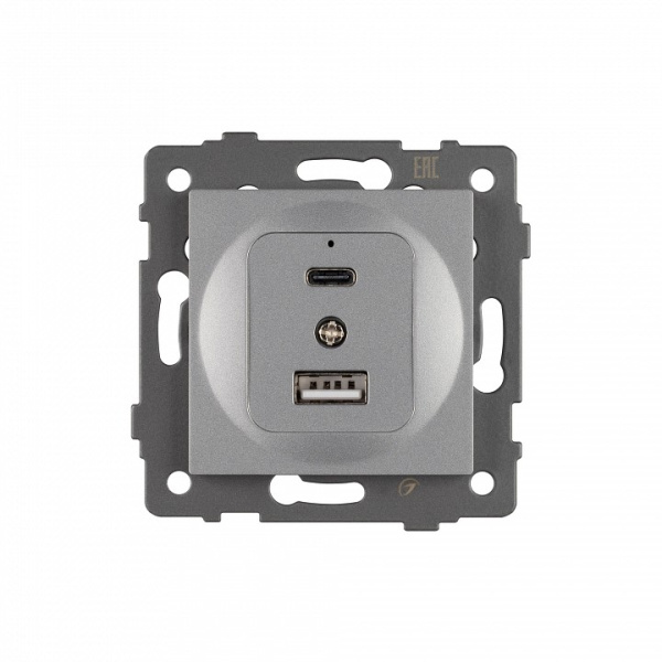 Механизм розетки 2хUSB type A и C Arlight SCT 049840