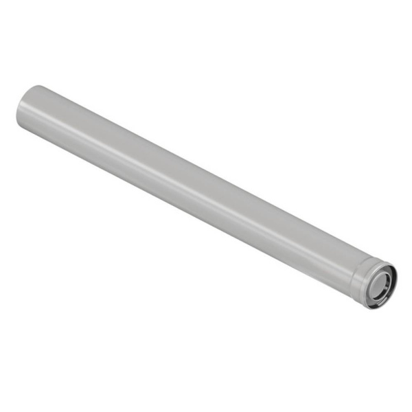 Удлинитель коаксиального дымохода раструбн Royal Thermo 80/125 1000 мм для конденсационных котлов