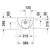 Раковина 38x26 см Duravit Starck 2 0761380008
