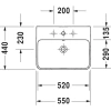 Раковина 55x44 см Duravit ME by Starck 2335550000