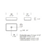 Раковина Milldue Basic R58 58 9320*0 Bianco Opaco