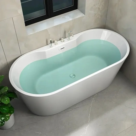 Акриловая ванна Ceruttispa Martigiano CT7766 170x80 см, отдельностоящая, белый