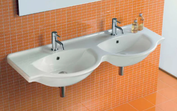 Раковина Hatria Sophie 125 Y0Q501 двойная