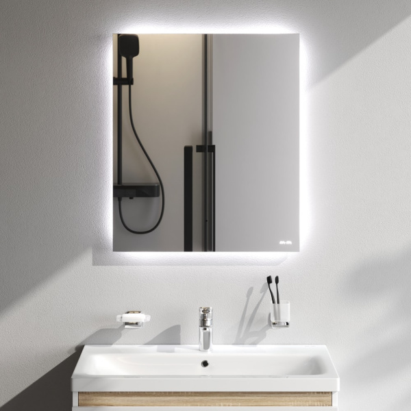 Зеркало AM.PM X-Joy 60 M85MOX10601S с подсветкой серый металлик