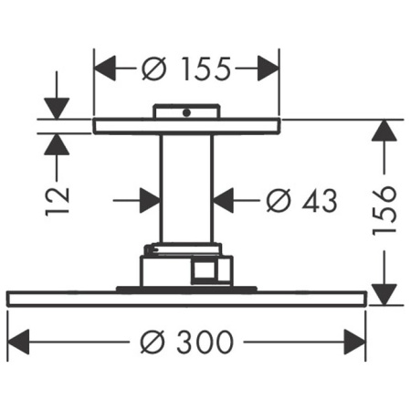 Верхний душ Axor ShowerSolutions 35301000
