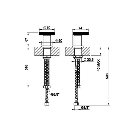 Смеситель для раковины Gessi Anello 63400#031