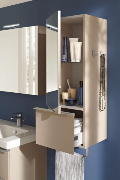 Шкаф-пенал 35 см Jacob Delafon Odeon Up EB893G-N26 левый серый бетон