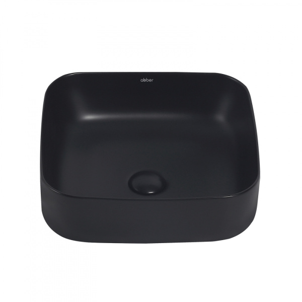 Раковина накладная Abber Rechteck 38 AC2211MB черная матовая