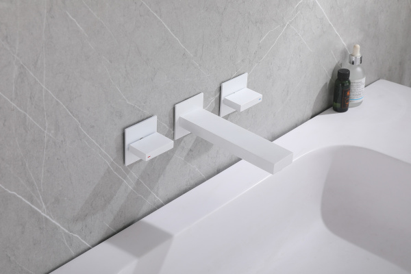 Смеситель для раковины Abber Daheim AF82122W белый матовый