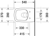 Комплект подвесной унитаз+сиденье Duravit DuraStyle 45510900A1 (2551090000+0063790000)