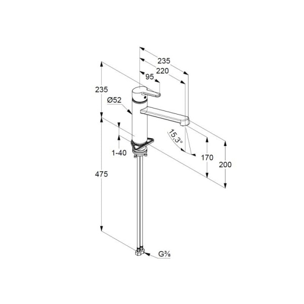 Смеситель для кухни Kludi M2 595750575