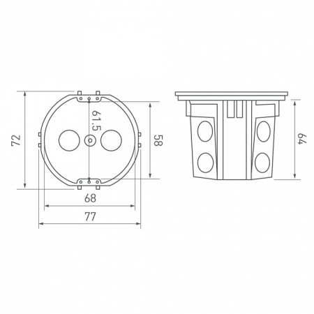 Подрозетник Arlight RMB 044895