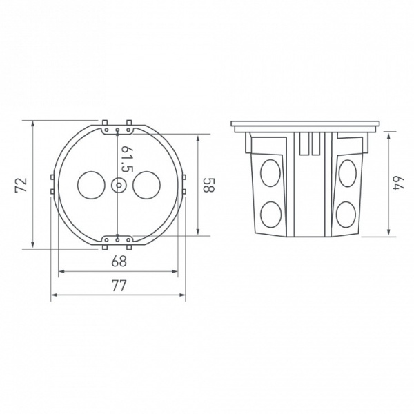 Подрозетник Arlight RMB 044895